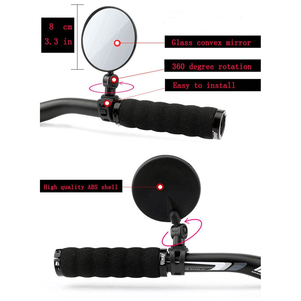 Bike Rearview Mirror?Handlebar Glass - Image 3