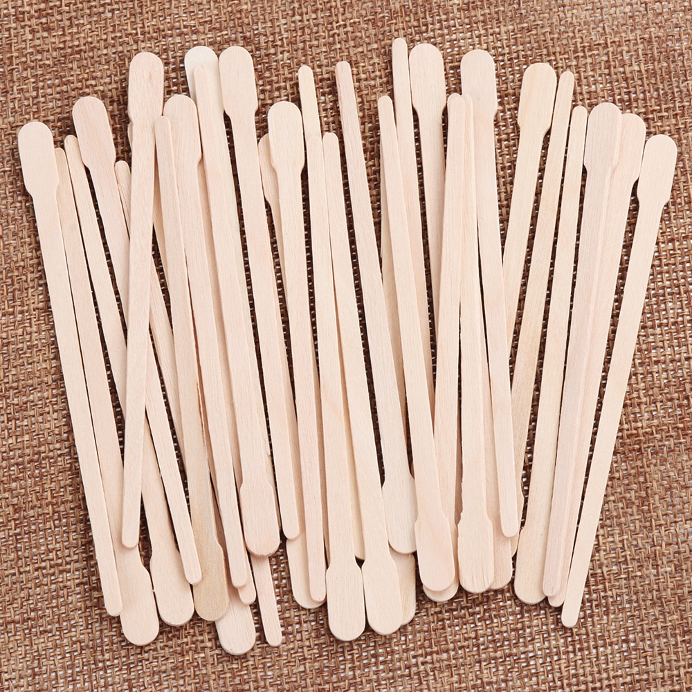 Disposable Wooden Wax Sticks (100pcs) - Image 6