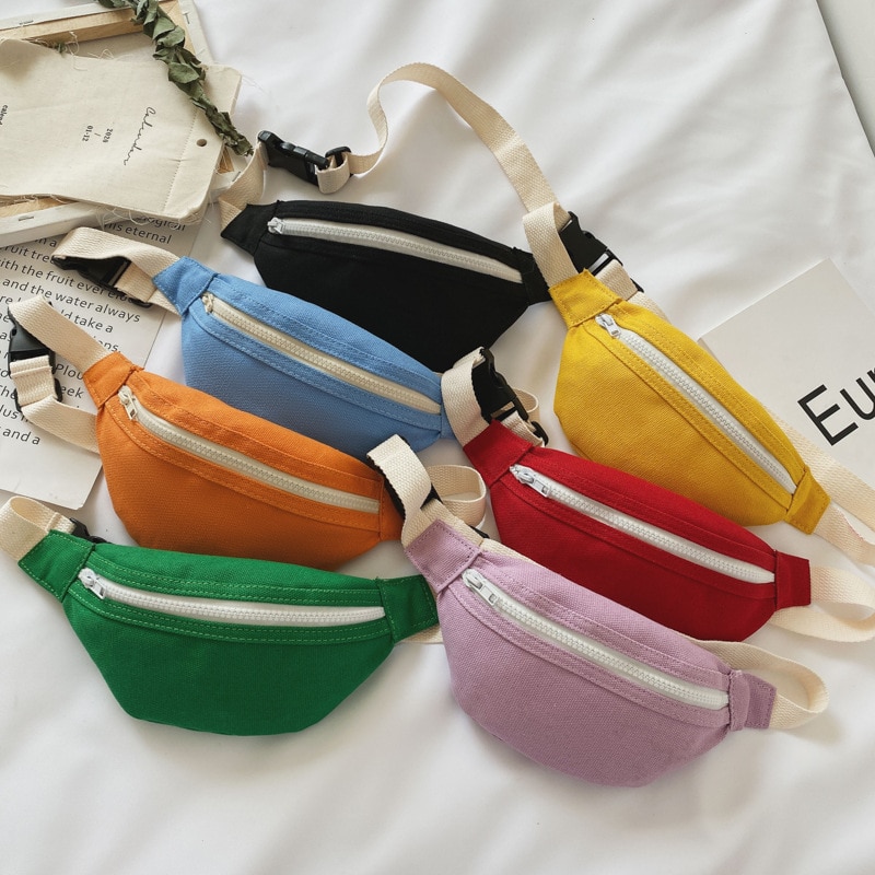 Adjustable Mini Canvas Kids Fanny Pack - Image 6