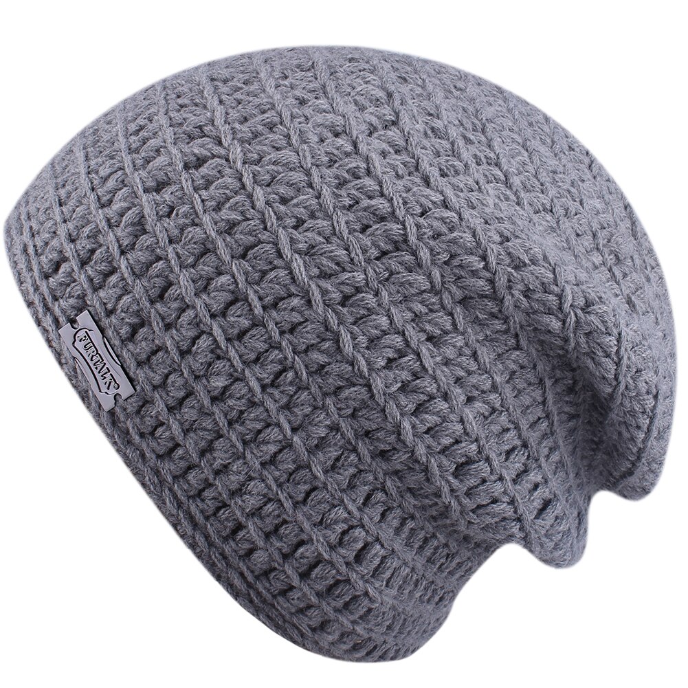 Knitted Beanie Hat Mens Winter Cap - Image 2