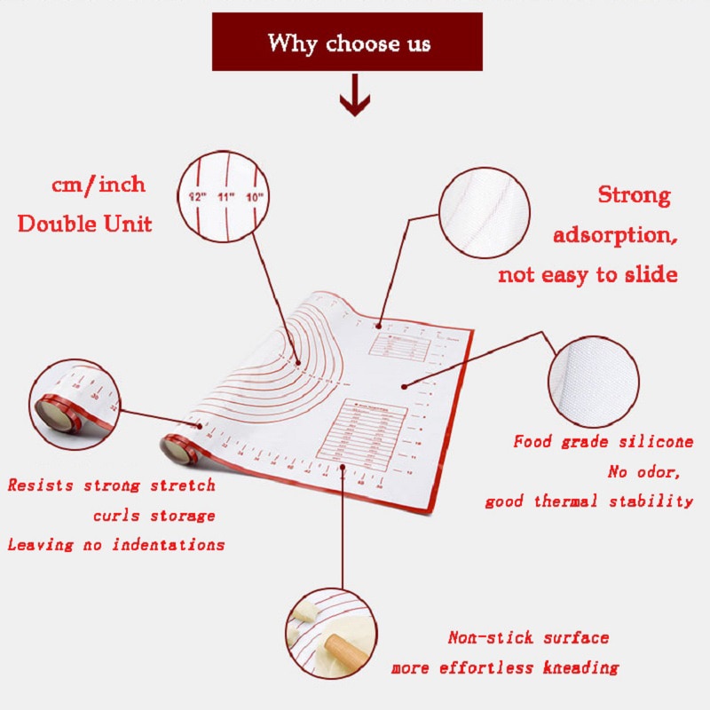 Baking Mat Non-Stick Silicone Pad