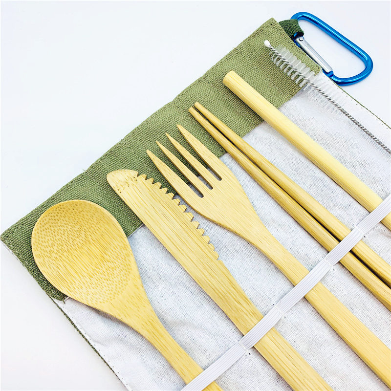 Bamboo Flatware Travel Set - Image 4