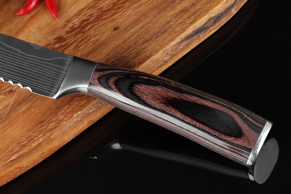 Bread Knife Stainless Serrated Blade - Image 2