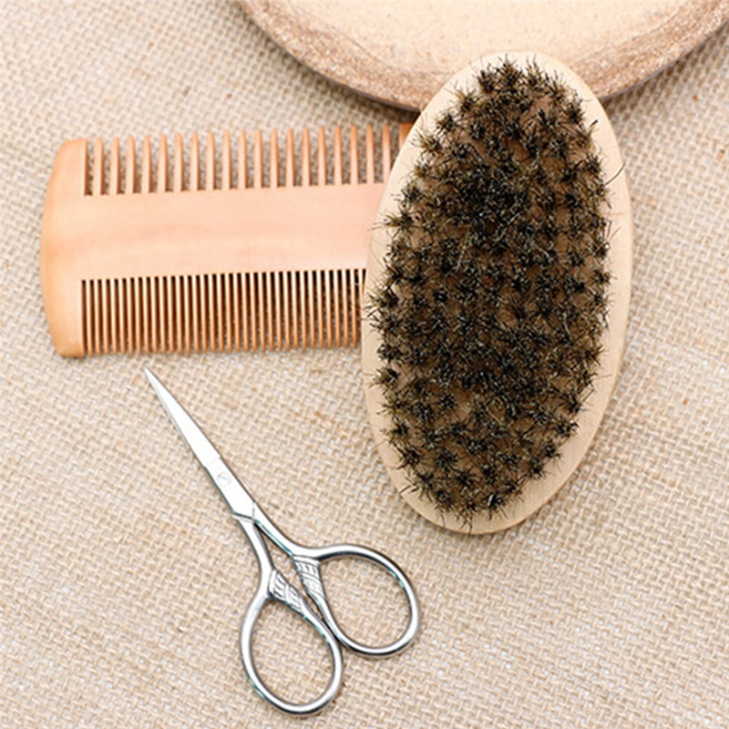 Boar Bristle Brush 3PC Set for Men - Image 5