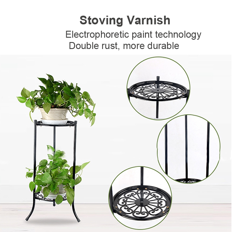 Flower Pot Stand Two-Tier Rack - Image 6