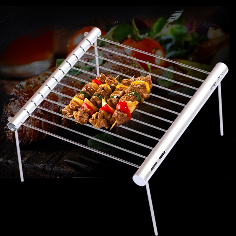 Camping BBQ Grill Folding Steel Stand - Image 6