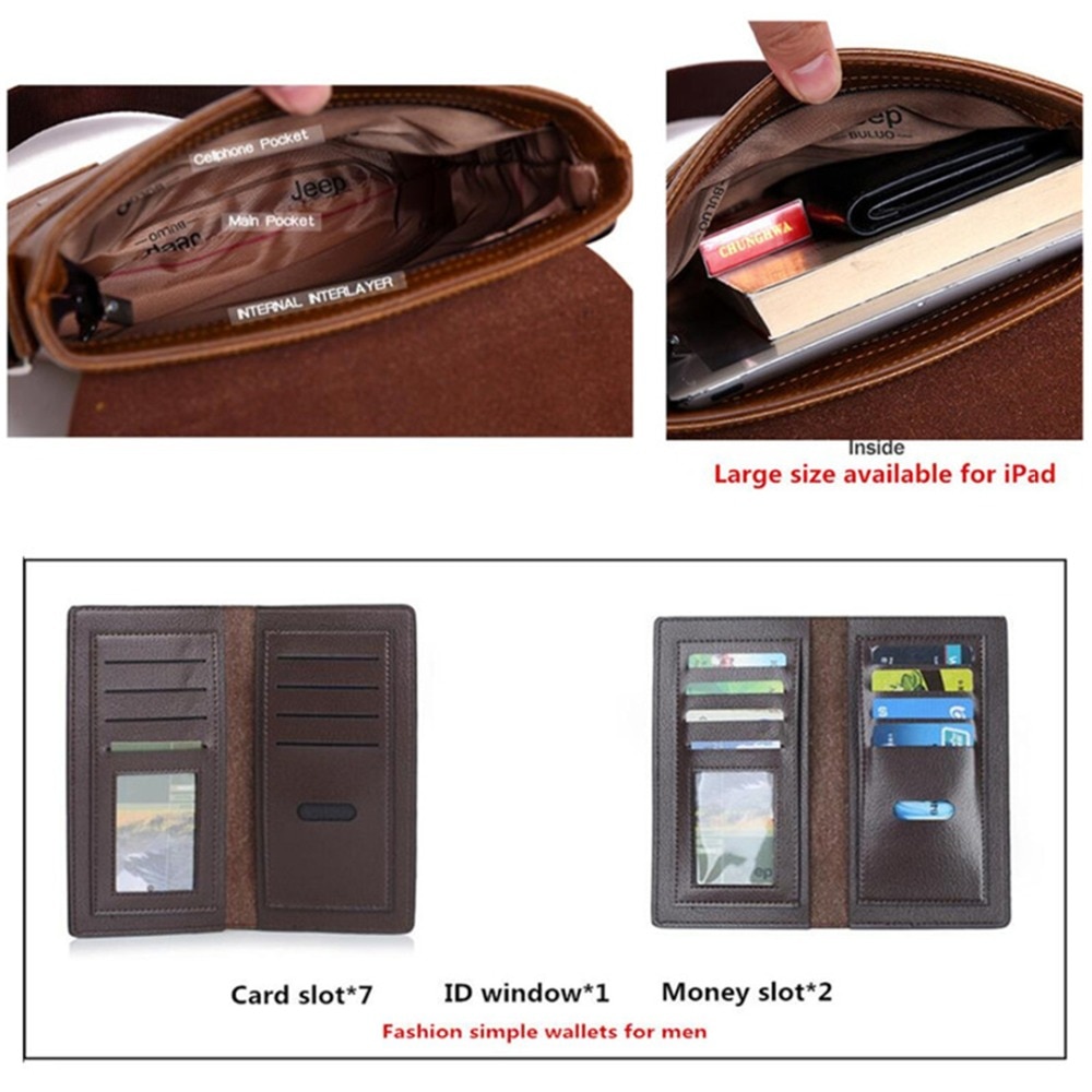 Business Leather Crossbody Bag - Image 2
