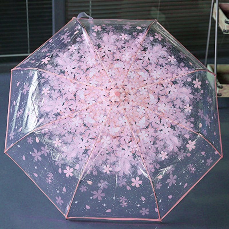 3 Fold Umbrella Cherry Blossom Design - Image 6