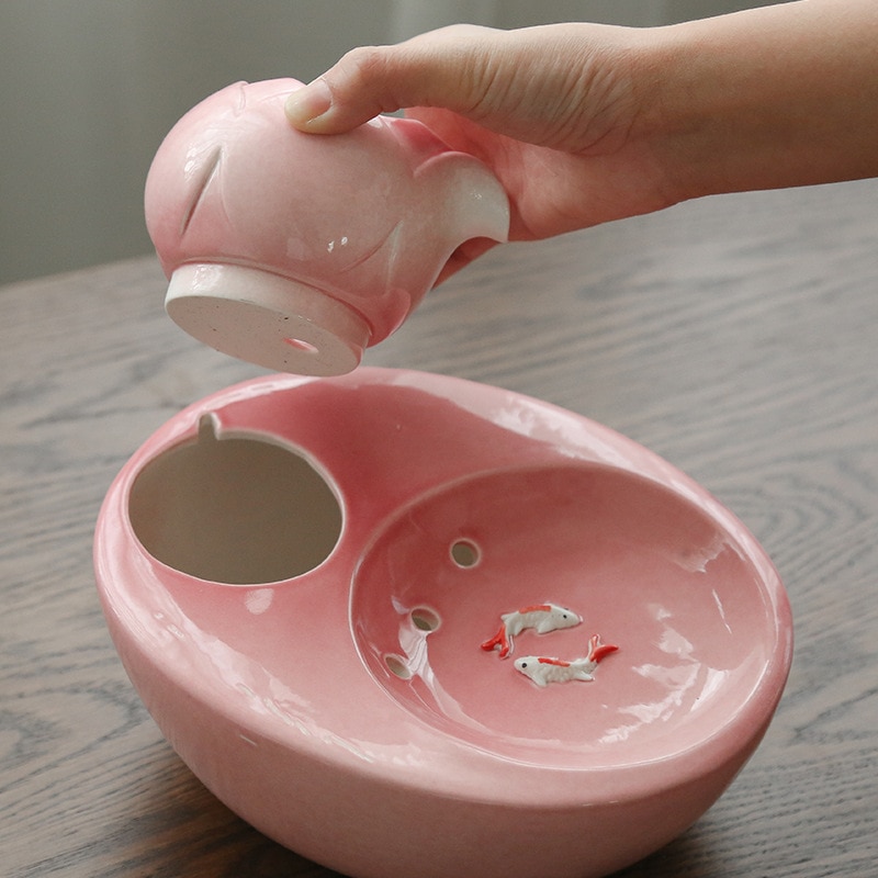 Ceramic Cat Water Fountain Automatic Device - Image 3