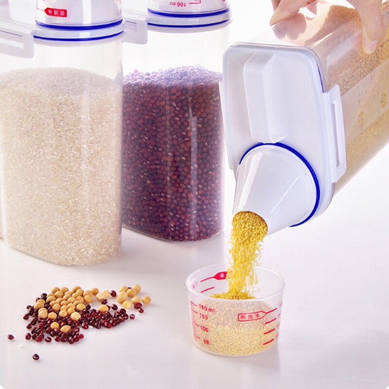 Cereal Keeper Plastic Dispenser Storage - Image 3