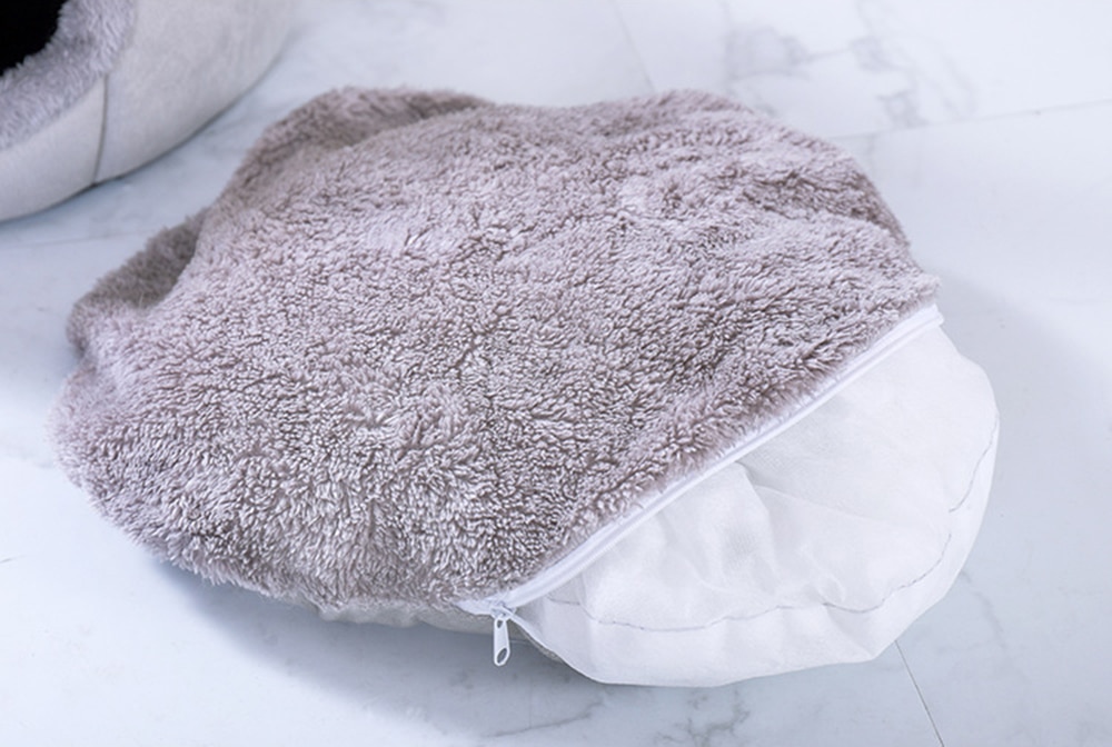 Covered Cat Bed With Inside Cushion - Image 2