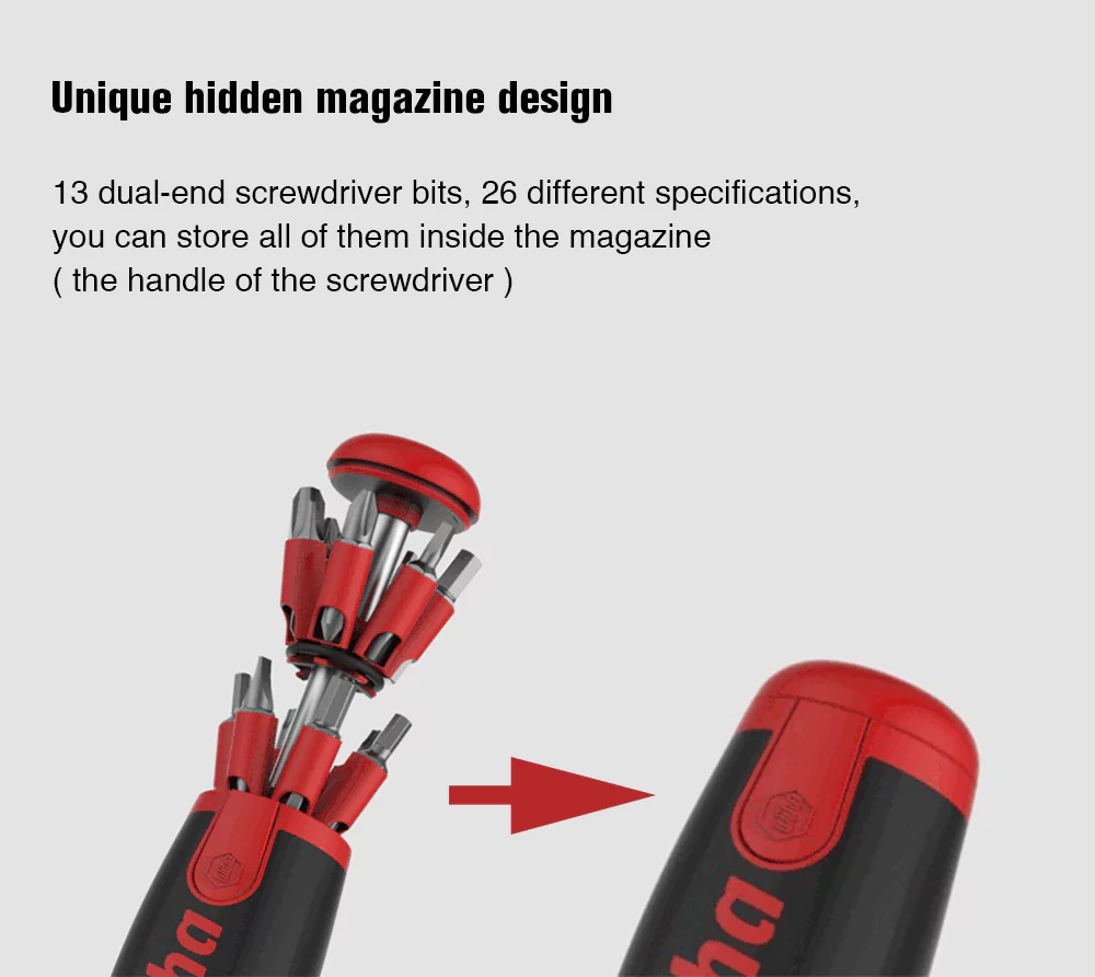 26-in-1 Magnetic Bits Screwdriver Set - Image 3