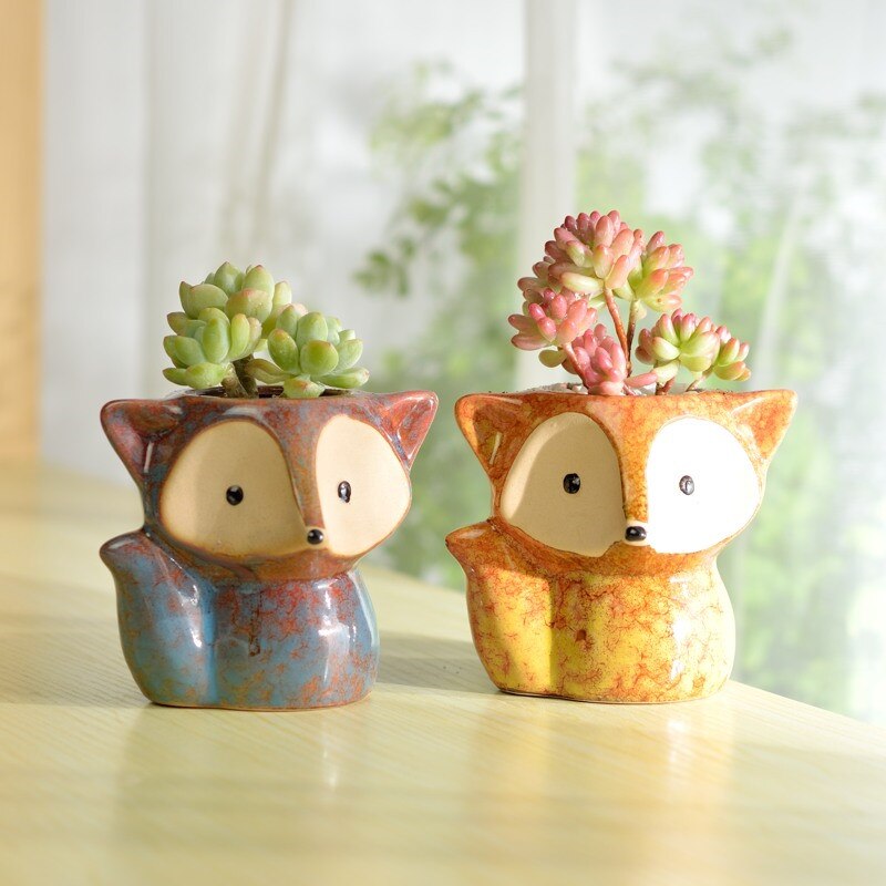 Fox Planter Ceramic Succulent Pot - Image 6