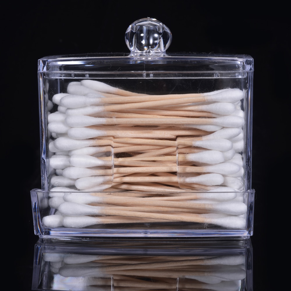 Cotton Swab Holder Acrylic Container - Image 2