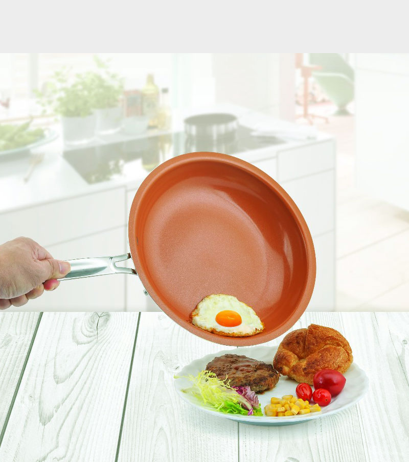 10 Non-stick Copper Frying Pan - Image 5