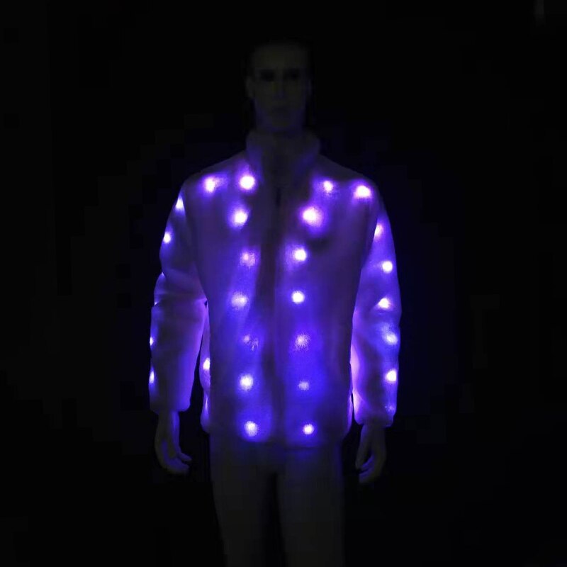 LED Jacket Faux Fur Jacket For Men - Image 3