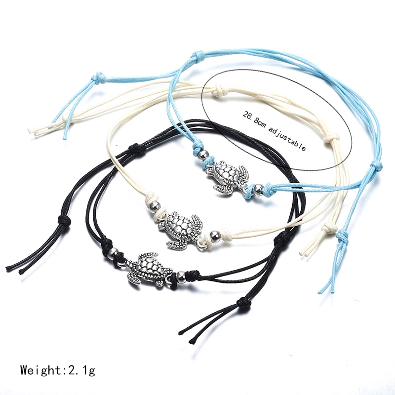 Ankle Bracelet with Turtle Charm - Image 4