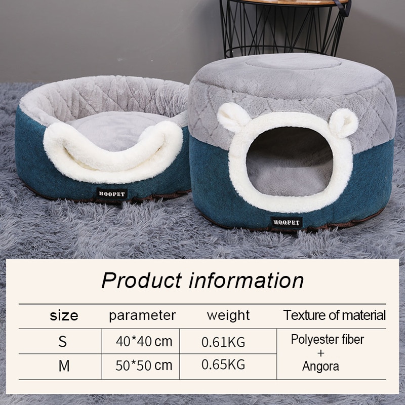 Cat Igloo Bed Pet Sleeping Kennel