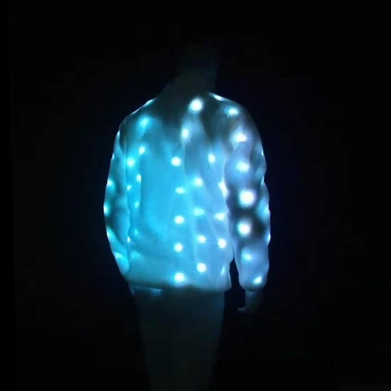 LED Jacket Faux Fur Jacket For Men - Image 2