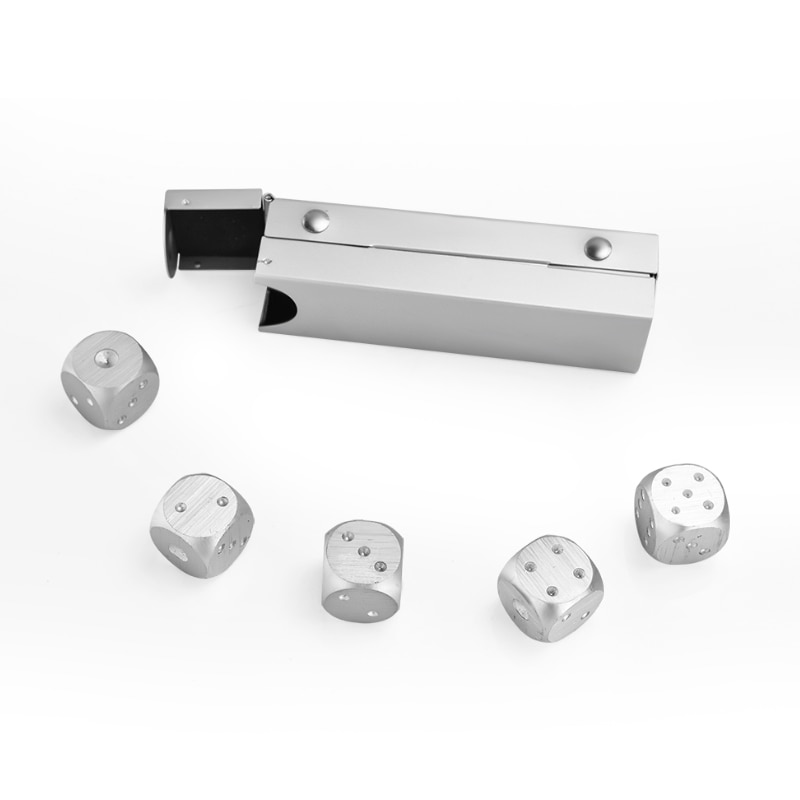 Dice Set Aluminum Whiskey Stones - Image 4