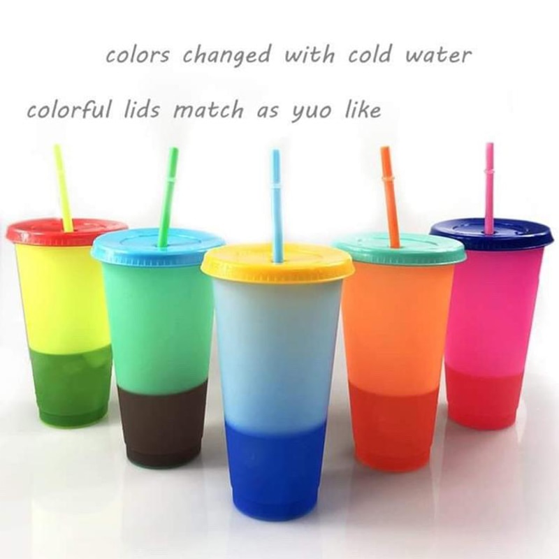 Color Changing Tumblers with Straw (5 pcs) - Image 3