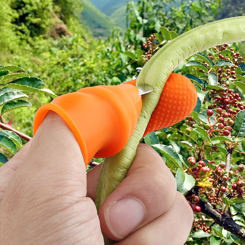 Gardening Thumb Knife Silicone Finger Glove - Image 4