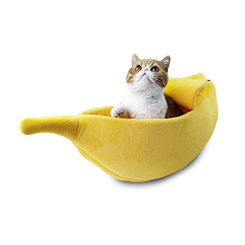 Banana Cat Bed Cozy Pet Cushion - Image 6