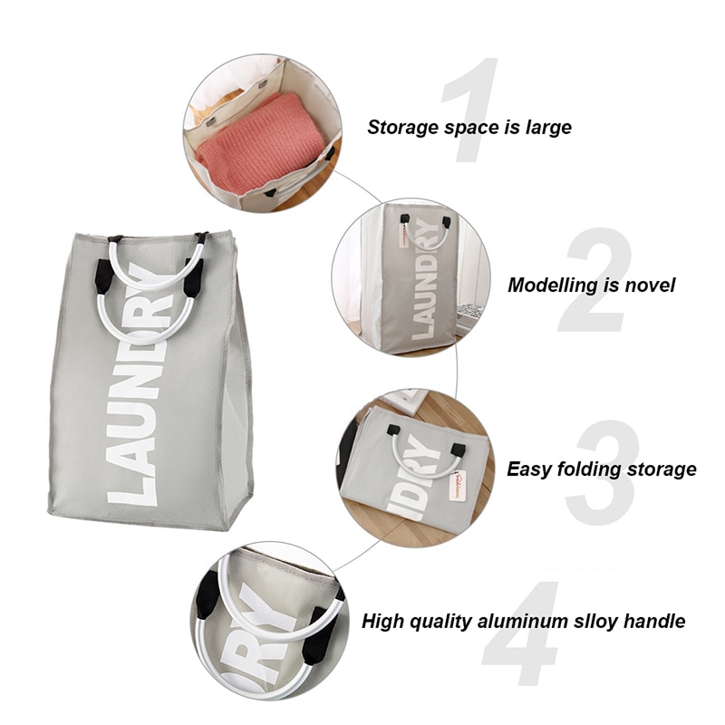Collapsible Laundry Hamper Clothes Basket - Image 2