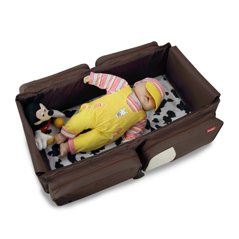 2-In-1 Portable Collapsible Baby Crib and Diaper Bag - Image 5