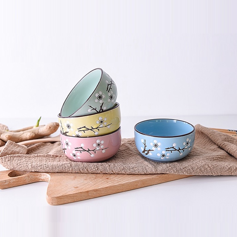 Ceramic Bowls with Chopsticks Set - Image 3