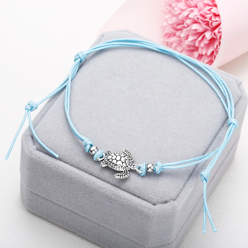 Ankle Bracelet with Turtle Charm - Image 5