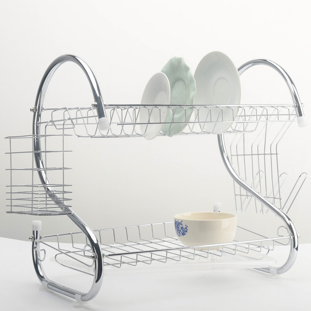 2 Tiers Dish Rack Organizer - Image 5