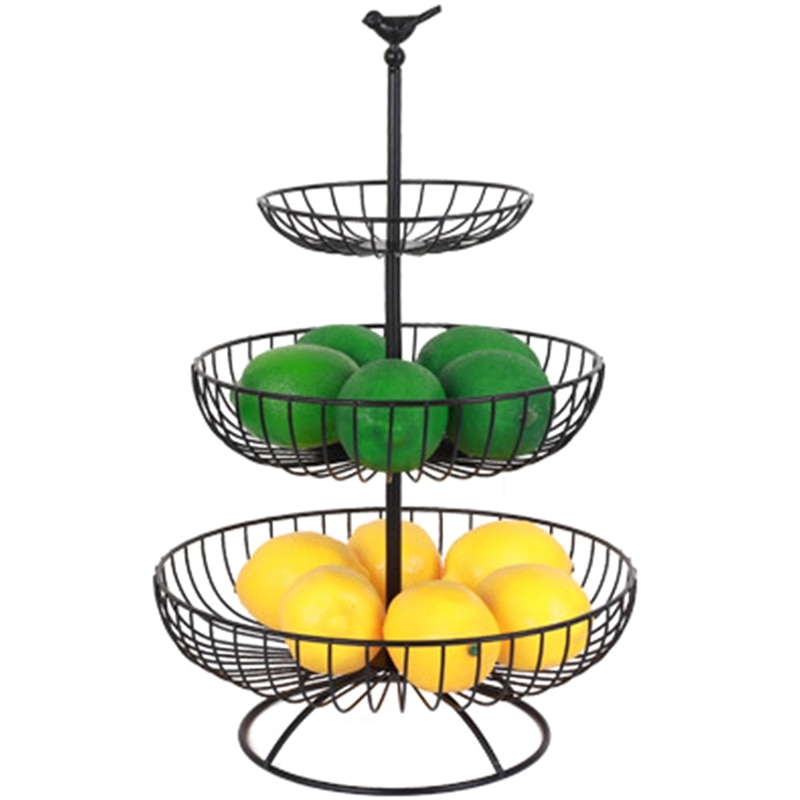 3 Tier Fruit Basket Metal Stand - Image 5