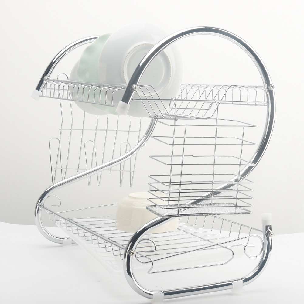2 Tiers Dish Rack Organizer - Image 4
